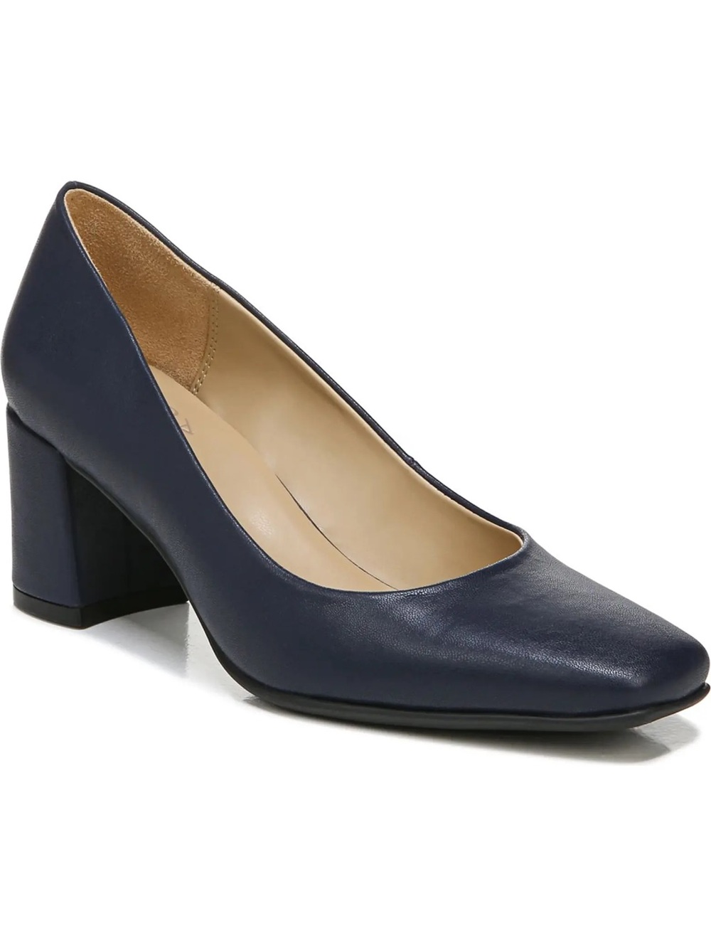 Naturalizer Navy Block Heel Pumps for Women - Picture 2 of 3